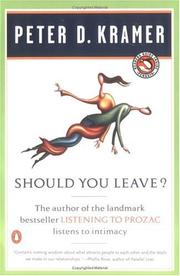 Cover of: Should You Leave? | Peter D. Kramer