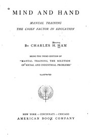 Cover of: Manual training by Charles Henry Ham
