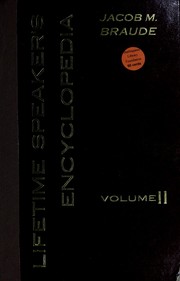 Cover of: Lifetime speaker's encyclopedia.