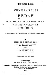 Cover of: Venerabilis Bedae Historiae Ecclesiasticae Gentis Anglorum: Libri III, IV