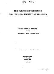 Cover of: Annual report by Carnegie Foundation for the Advancement of Teaching.