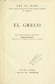 Cover of: El Greco.