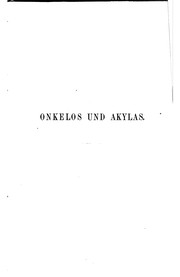 Onkelos und Akylas by Meir Friedmann