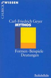 Cover of: Mythos. Formen - Beispiele - Deutungen.