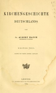 Cover of: Kirchengeschichte Deutschlands