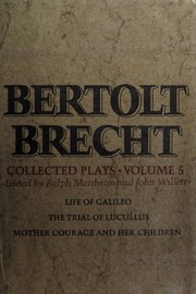Cover of: Collected plays. by Bertolt Brecht
