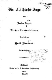 Cover of: Die Frithiofs-sage by Esaias Tegnér, Karl Joseph Simrock