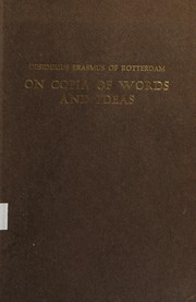 Cover of: On copia of words and ideas = by Desiderius Erasmus