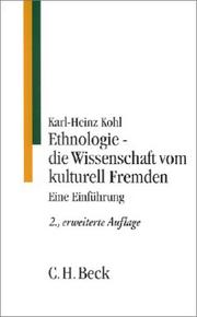 Cover of: Ethnologie, die Wissenschaft vom kulturell Fremden. Eine Einführung.