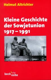 Cover of: Kleine Geschichte der Sowjetunion 1917 - 1991.