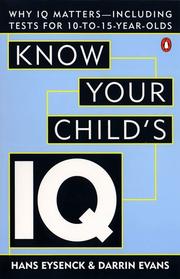 Cover of: Know your child