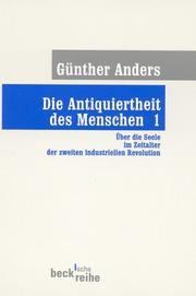 Cover of: Die Antiquiertheit des Menschen 1.