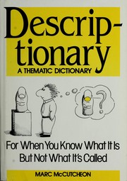 Cover of: Descriptionary: a thematic dictionary