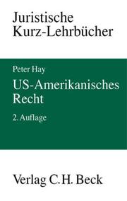 Cover of: US- Amerikanisches Recht. by Peter Hay