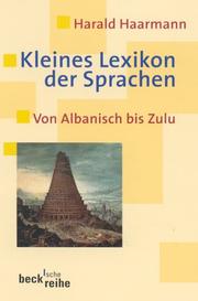 Cover of: Kleines Lexikon der Sprachen. Von Albanisch bis Zulu.