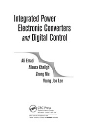 Integrated power electronic converters and digital control by Ali Emadi