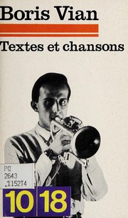 Cover of: Textes et chansons: par Boris Vian