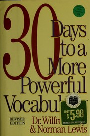 Cover of: 30 Days to a More Powerful Vocabulary