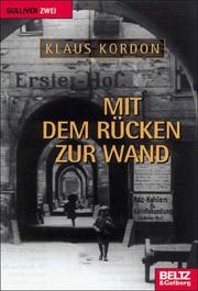 Cover of: Mit dem Rücken zur Wand