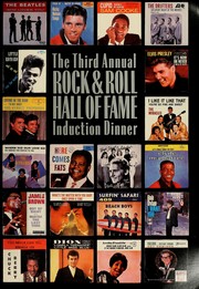Cover of: The third annual Rock & Roll Hall of Fame induction dinner by Rock and Roll Hall of Fame Foundation