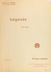 Cover of: Légende pour harpe by Philippe Gaubert