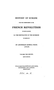 Cover of: History of Europe (from 1789 to 1815).