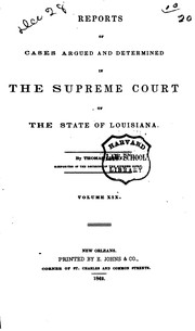 Cover of: Reports of Cases Argued and Determined in the Supreme Court of the State of ...