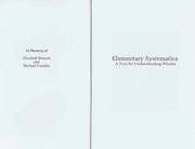 Cover of: Elementary Systematics by J. G. Bennett