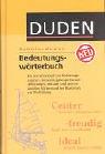 Cover of: (Duden) Schülerduden, Bedeutungswörterbuch