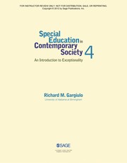 Special education in contemporary society by Richard M. Gargiulo