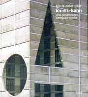 Cover of: Louis I. Kahn by Klaus-Peter Gast