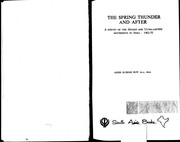 The spring thunder and after by Asish Kumar Roy