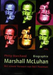 Cover of: Marshall McLuhan. Botschafter der Medien. by Philip Marchand