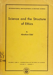 Cover of: Science and the structure of ethics.