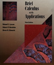 Cover of: Brief calculus with applications by Roland E. Larson