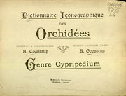 Cover of: Dictionnaire iconographique des orchidees: direction & redaction par A. Cogniaux
