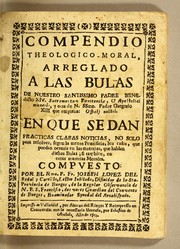 Compendio theologico-moral by José López del Redal