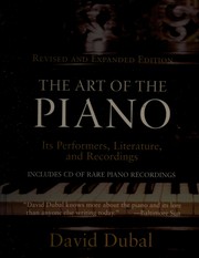 Cover of: The art of the piano by David Dubal