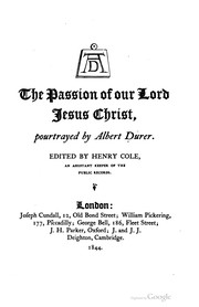 Cover of: The Passion of our Lord Jesus Christ, pourtrayed by Albert Dürer