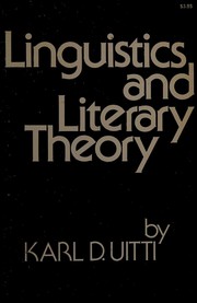 Cover of: Linguistics and literary theory