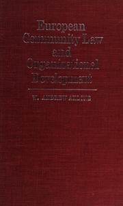 Cover of: European Community law and organizational development
