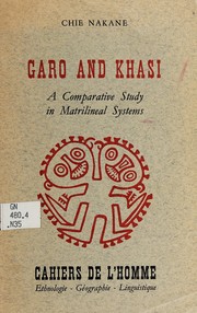Garo and Khasi by Nakane, Chie