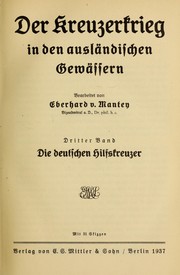 Cover of: Der Kreuzerkrieg in den ausländischen Gewässern