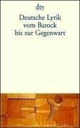 Cover of: Deutsche Lyrik vom Barock bis zur Gegenwart.