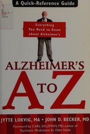 Cover of: Alzheimer's A to Z: a quick-reference guide