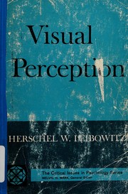 Cover of: Visual perception by Herschel W. Leibowitz