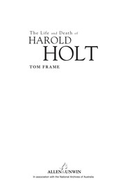 Cover of: The life and death of Harold Halt by T. R. Frame