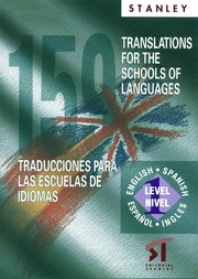 Cover of: 159 translations for the schools of languages: English-Spanish, level 1 = 159 traducciones para las escuelas de idiomas : espan ol-ingle s, nivel 1