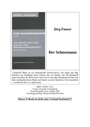 Cover of: Der Schneemann: Roman