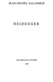 Cover of: Heidegger